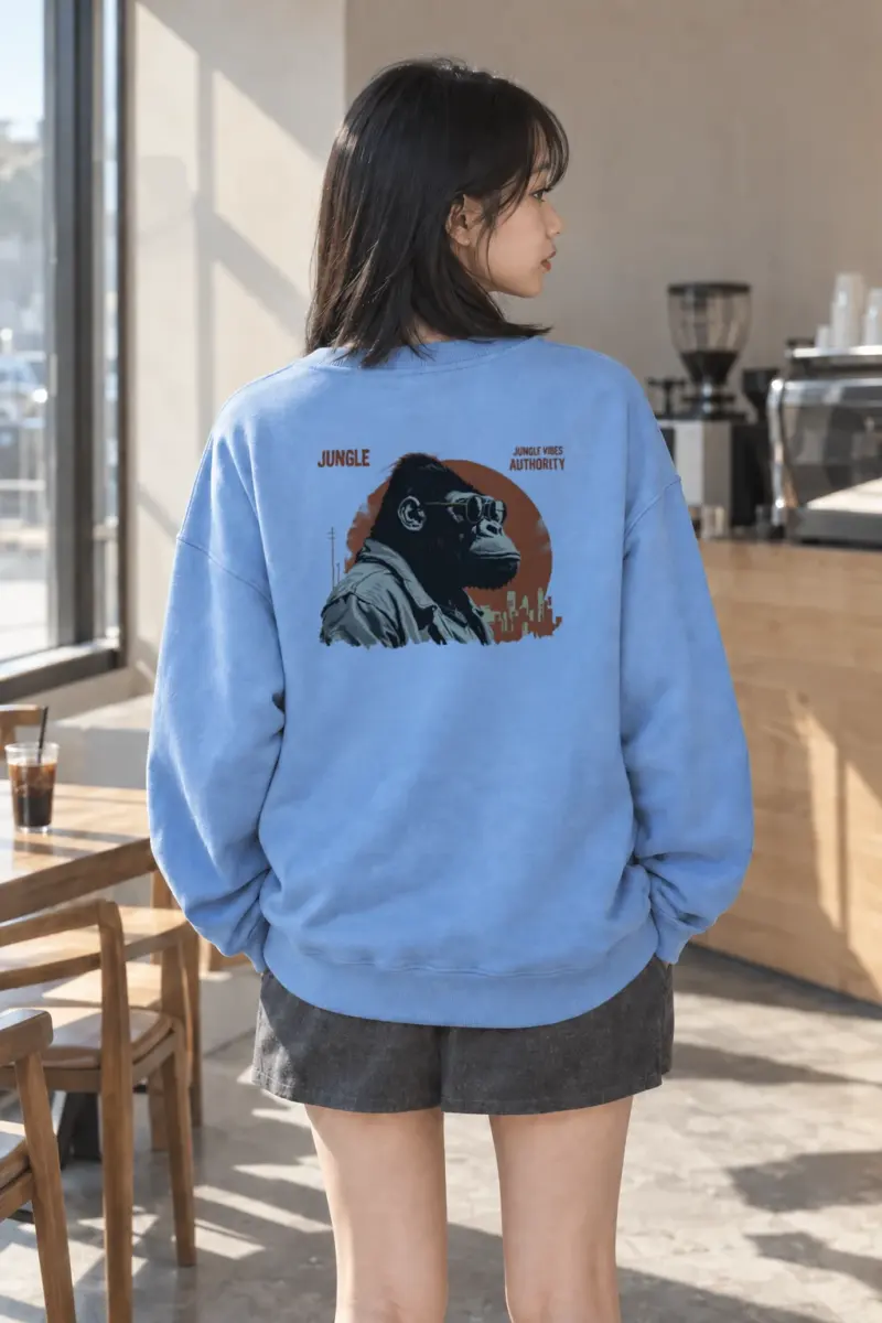 "Jungle Vibes Authority" Heavy Blend Unisex Crewneck Sweatshirt | Gildan 18000