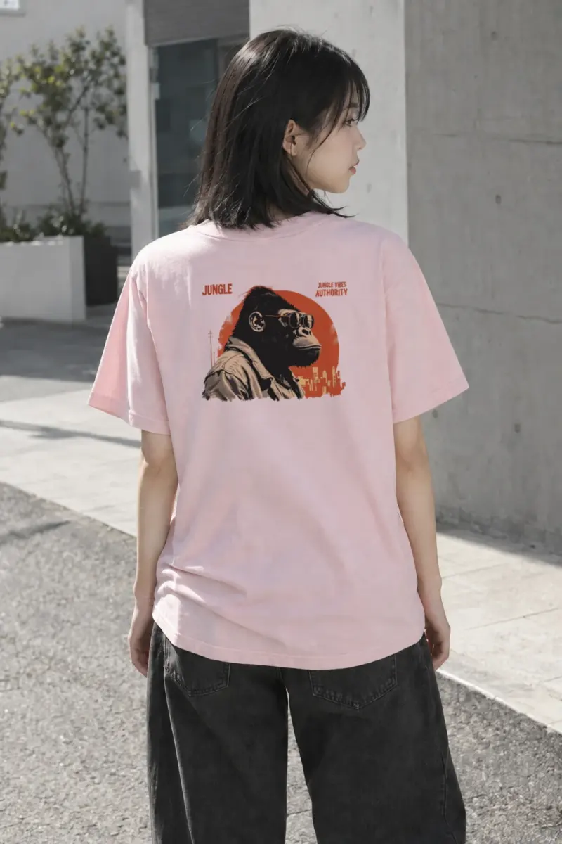 "Jungle Vibes Authority" Heavyweight Unisex Crewneck T-shirt | Gildan 5000