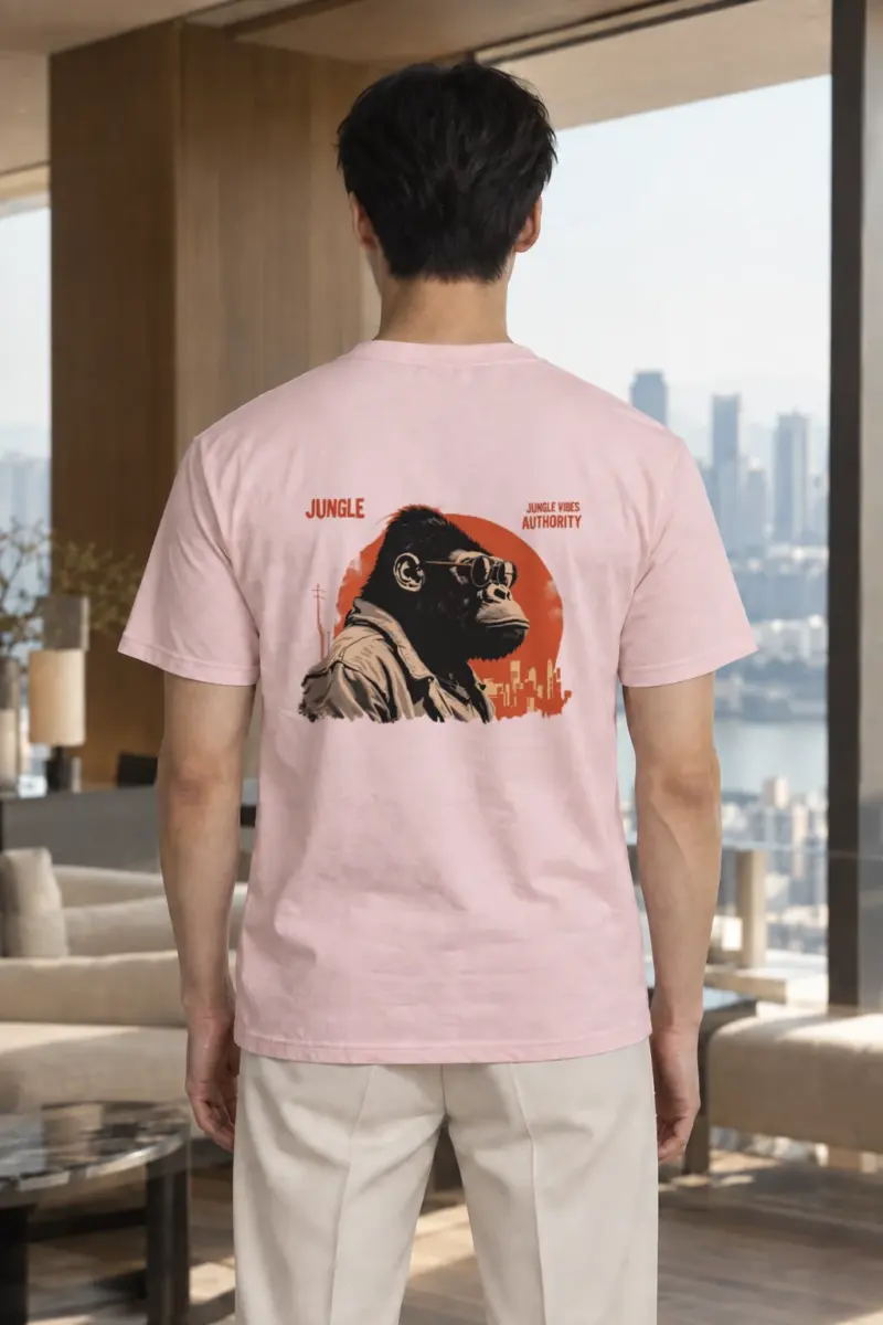 "Jungle Vibes Authority" Heavyweight Unisex Crewneck T-shirt | Gildan 5000