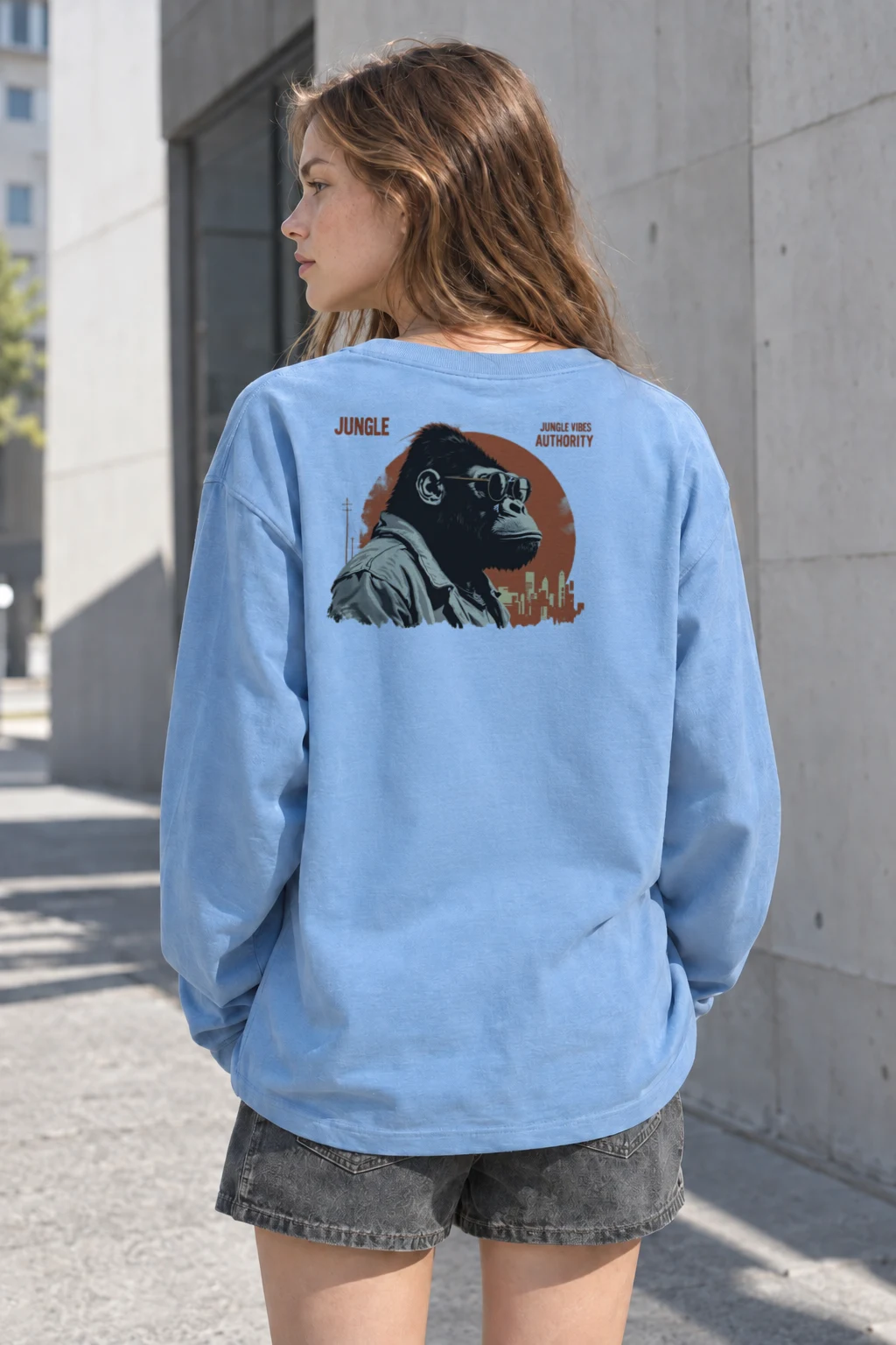 "Jungle Vibes Authority" Unisex Longsleeve T-shirt | Gildan 2400