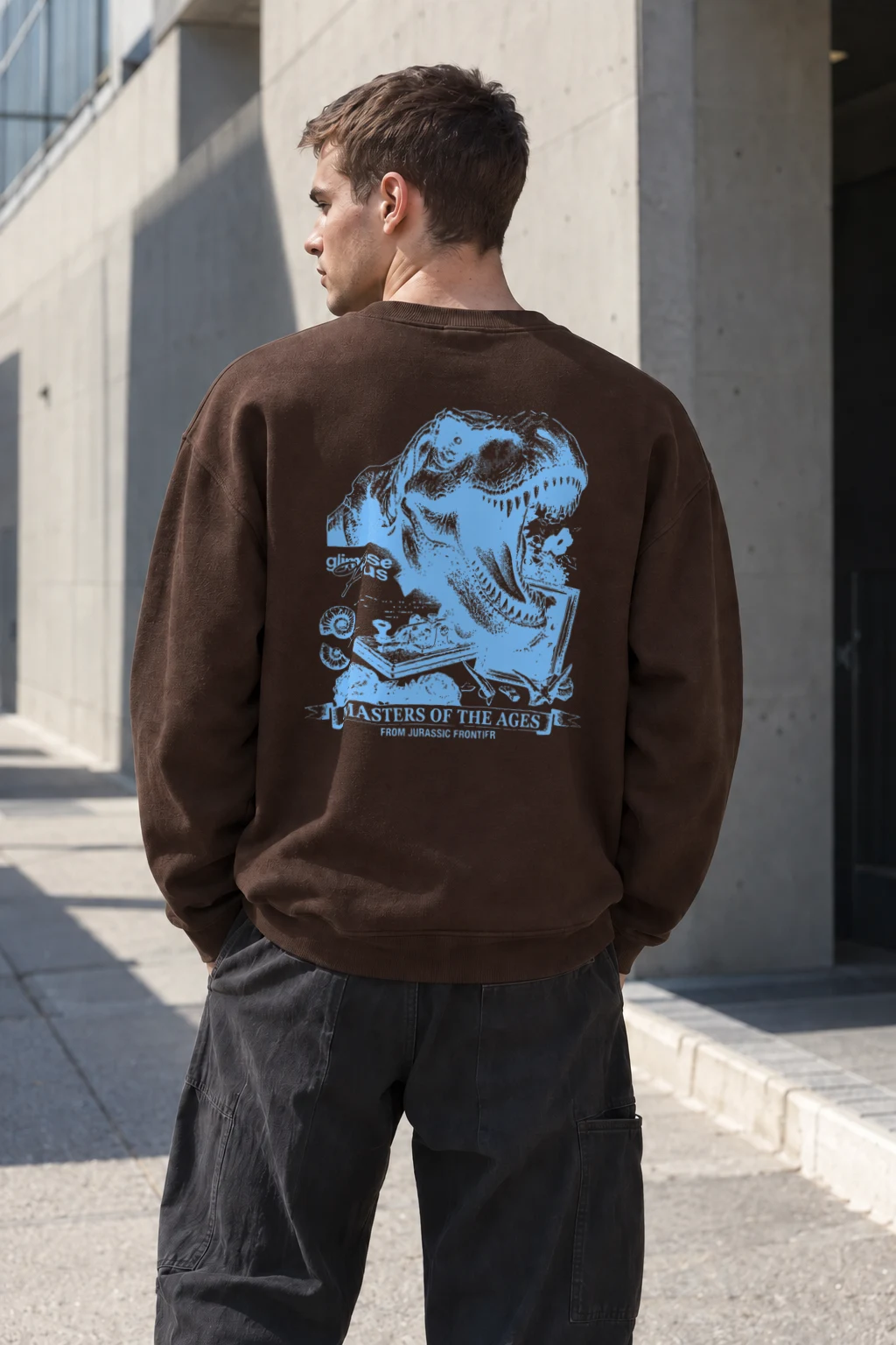 "Jurassic Frontier" Heavy Blend Unisex Crewneck Sweatshirt | Gildan 18000