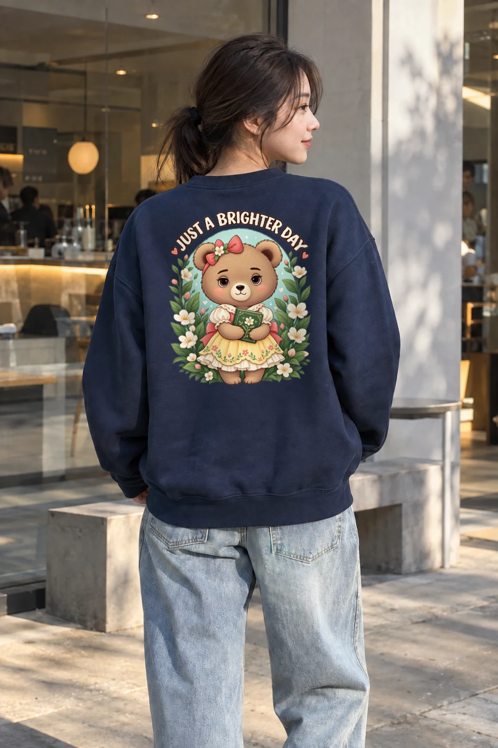 "Just A Brighter Day" Heavy Blend Unisex Crewneck Sweatshirt | Gildan 18000