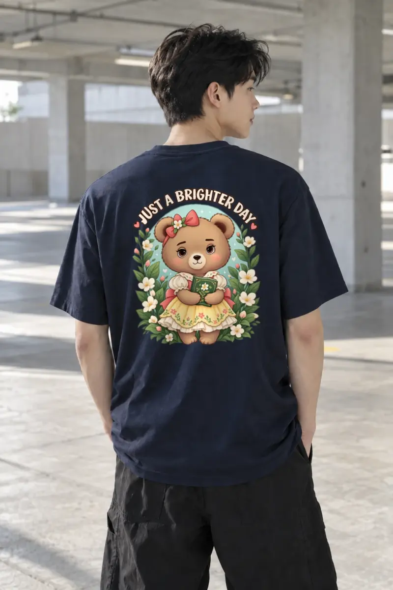 "Just A Brighter Day" Heavyweight Unisex Crewneck T-shirt | Gildan 5000