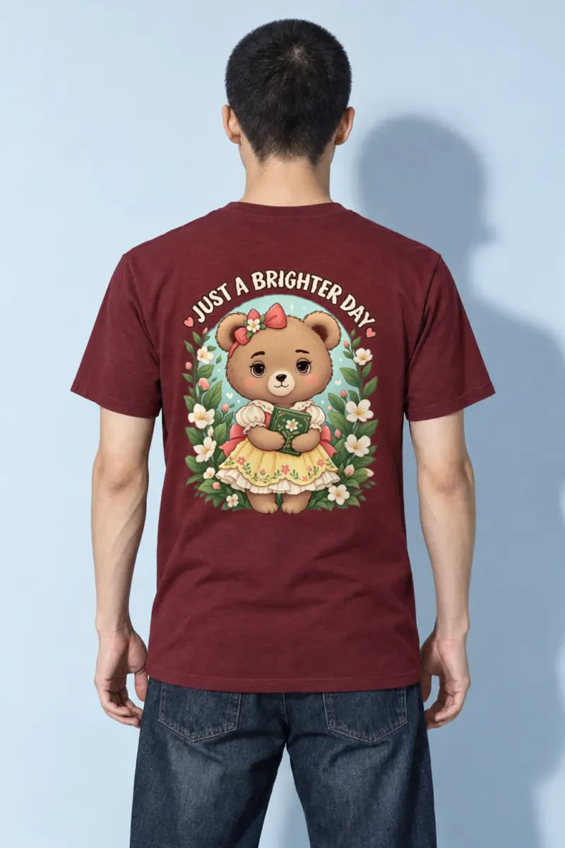 "Just A Brighter Day" Heavyweight Unisex Crewneck T-shirt | Gildan 5000