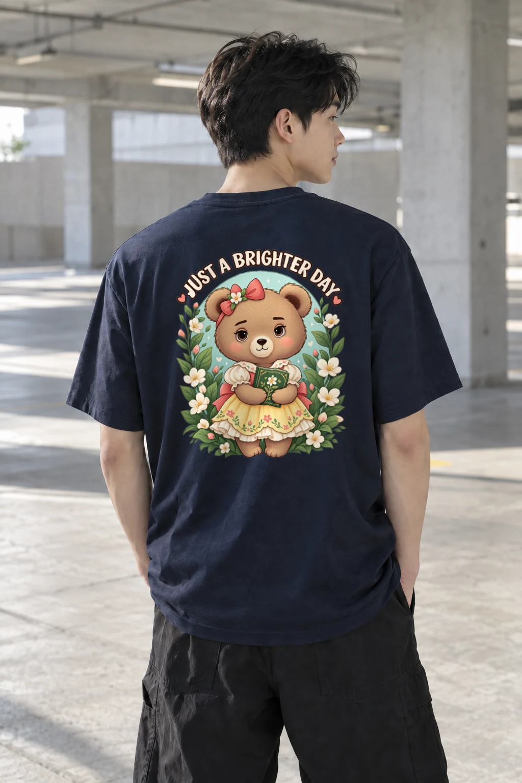 "Just A Brighter Day" Heavyweight Unisex Crewneck T-shirt | Gildan 5000
