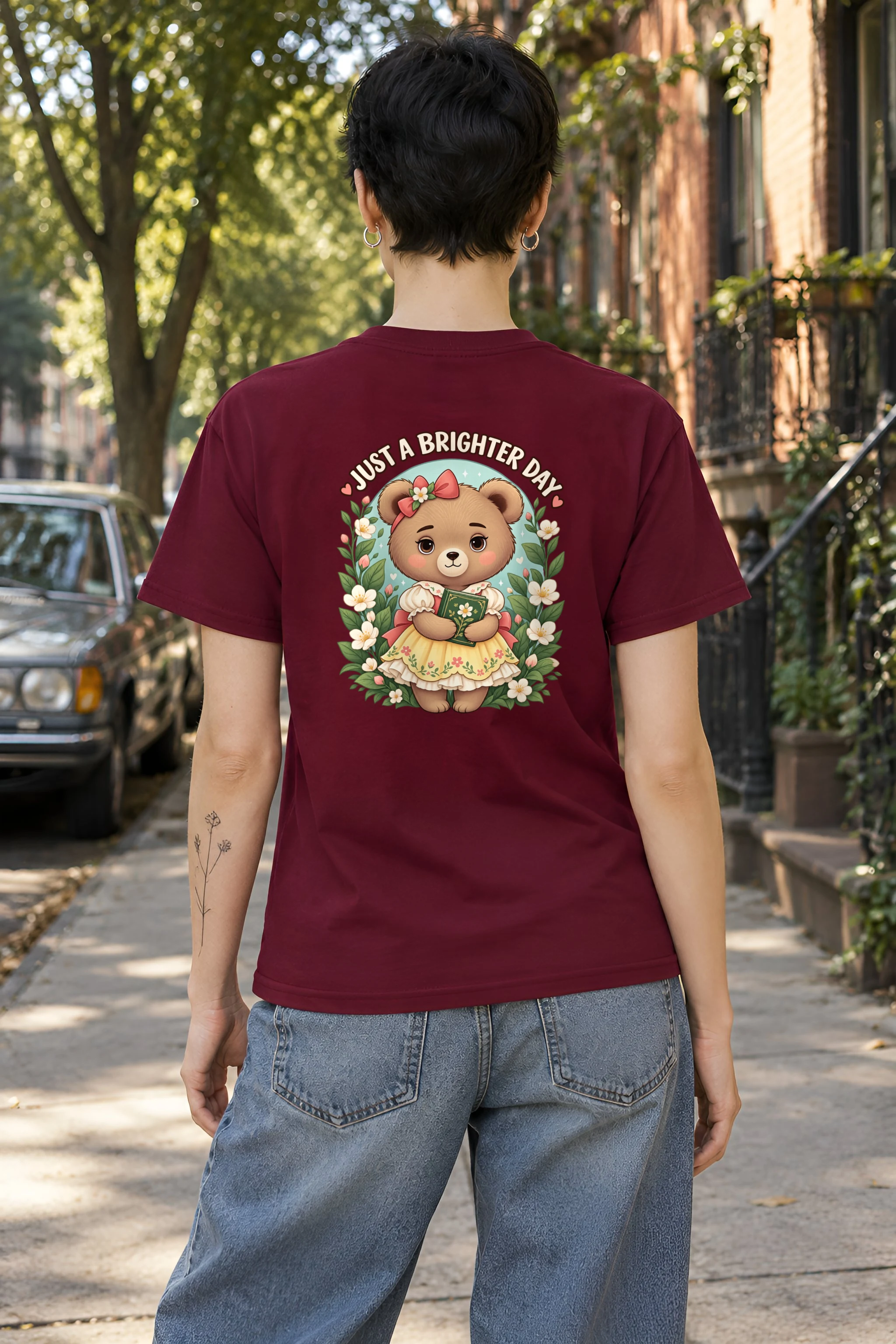 "Just A Brighter Day" Heavyweight Unisex Crewneck T-shirt