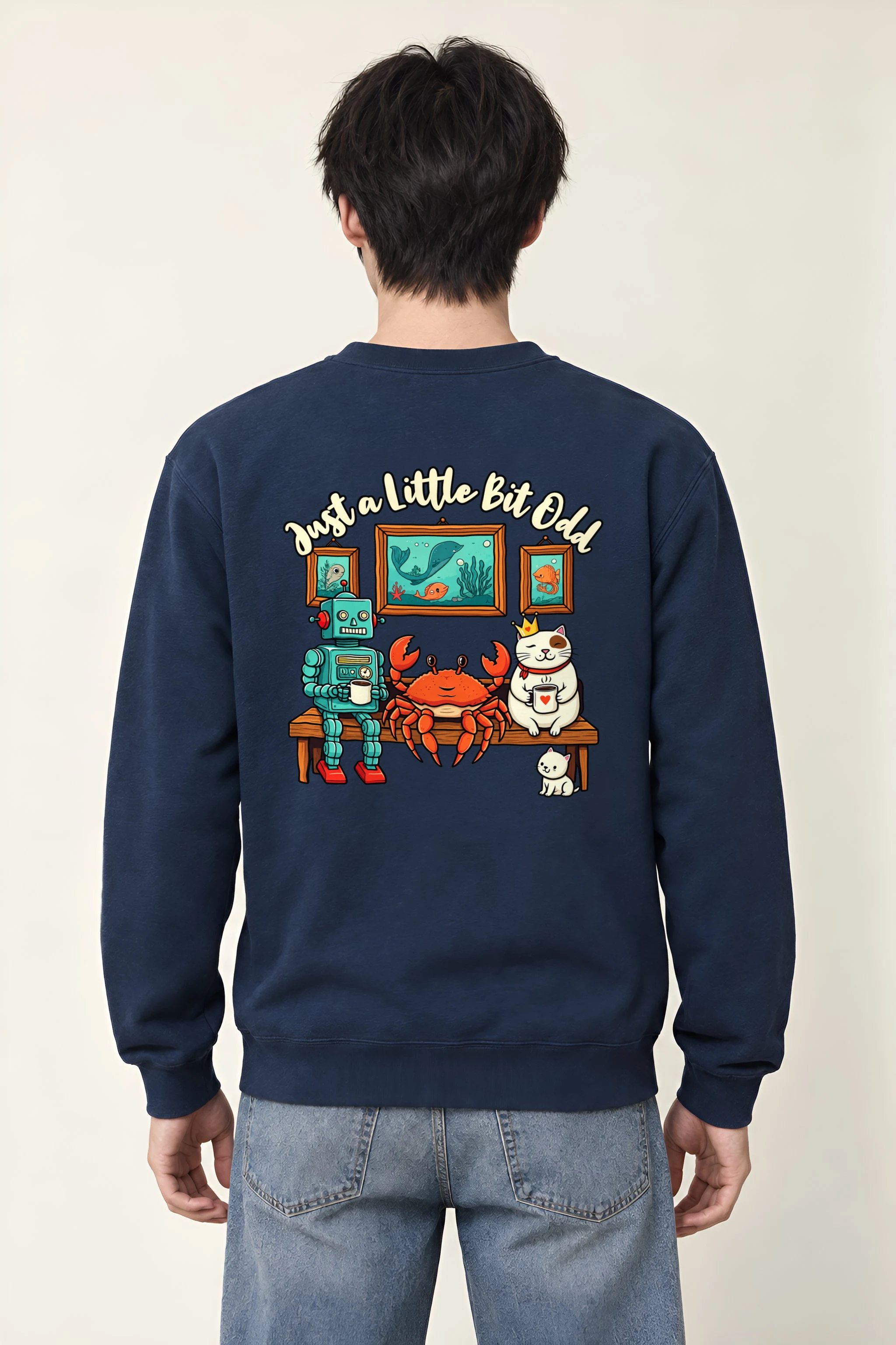 "Just A Little Bit Odd" Heavy Blend Unisex Crewneck Sweatshirt