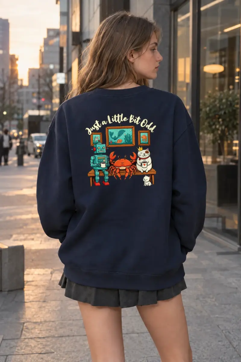"Just A Little Bit Odd" Heavy Blend Unisex Crewneck Sweatshirt | Gildan 18000