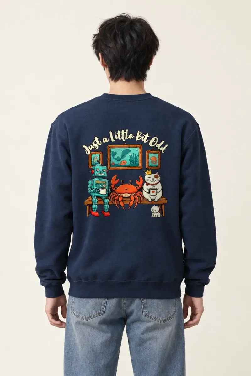 "Just A Little Bit Odd" Heavy Blend Unisex Crewneck Sweatshirt | Gildan 18000