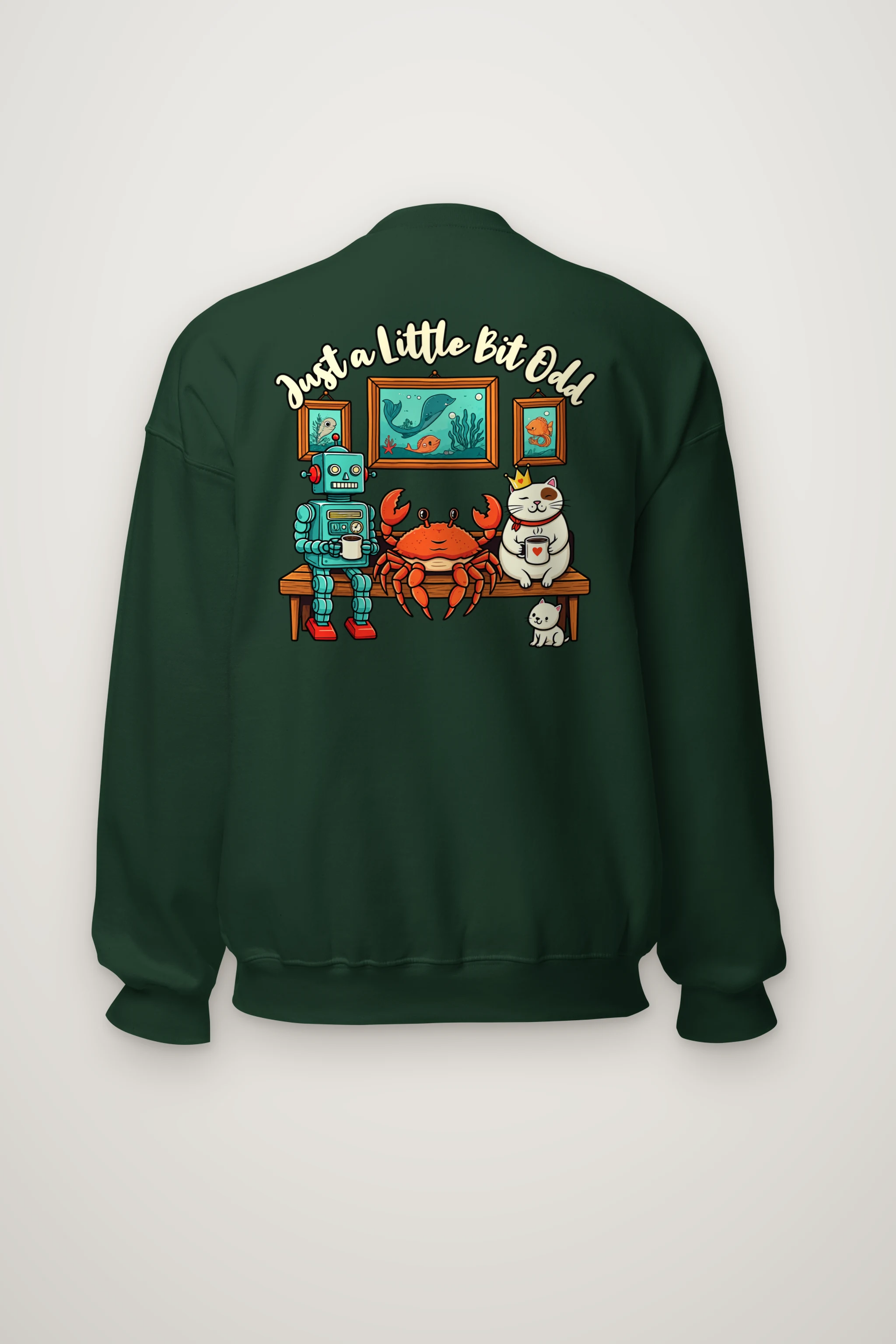 "Just A Little Bit Odd" Heavy Blend Unisex Crewneck Sweatshirt