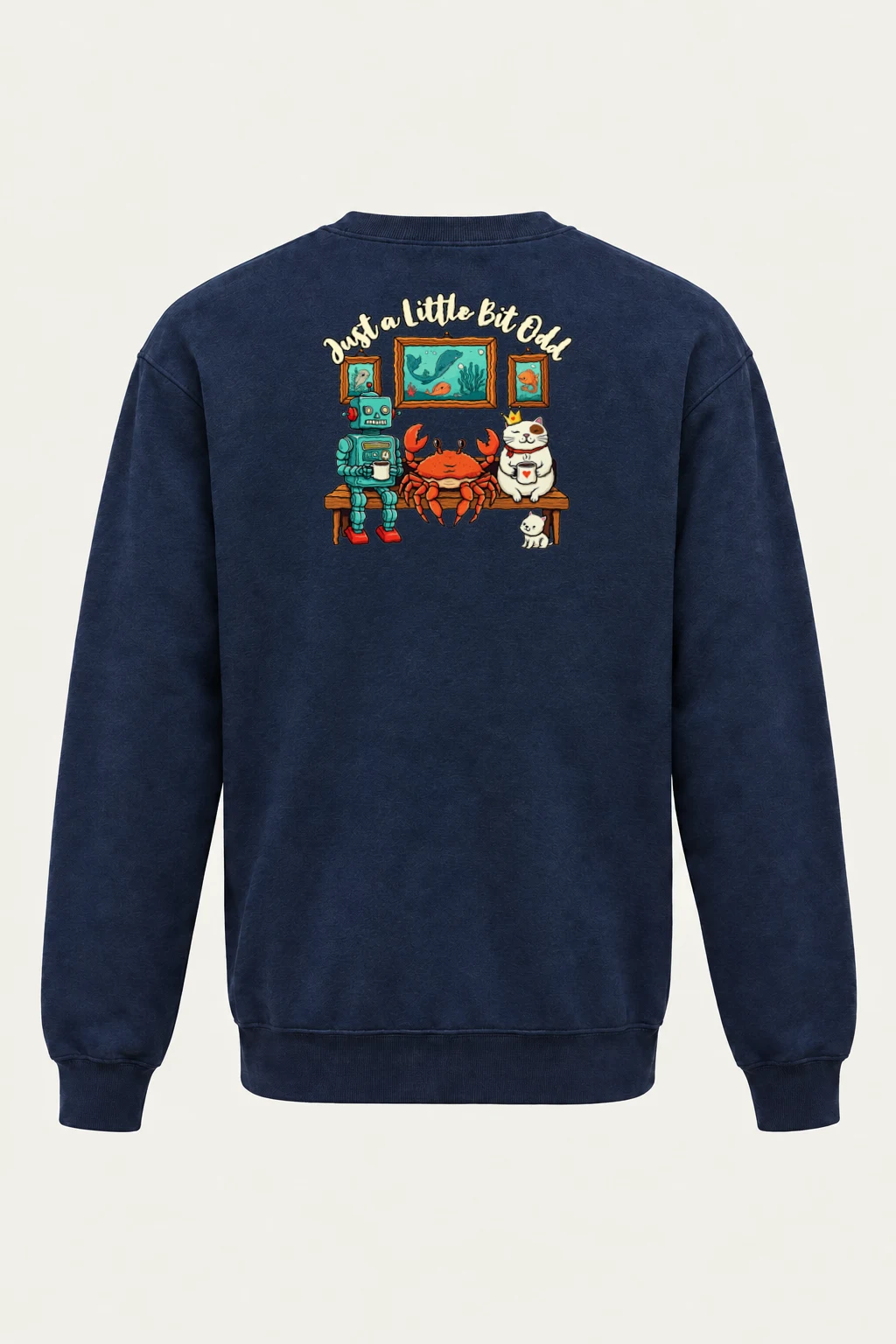 "Just A Little Bit Odd" Heavy Blend Unisex Crewneck Sweatshirt | Gildan 18000