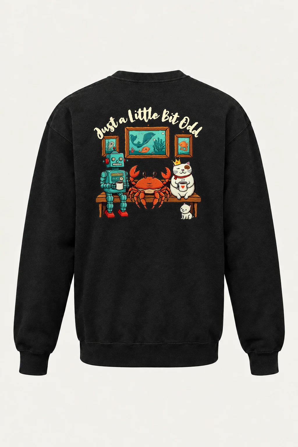 "Just A Little Bit Odd" Heavy Blend Unisex Crewneck Sweatshirt | Gildan 18000