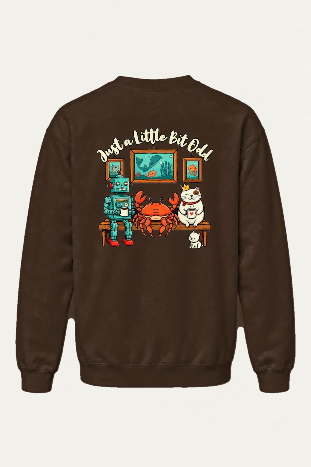 "Just A Little Bit Odd" Heavy Blend Unisex Crewneck Sweatshirt | Gildan 18000