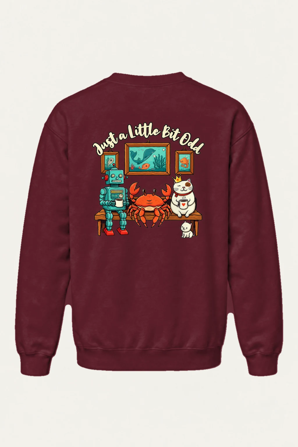 "Just A Little Bit Odd" Heavy Blend Unisex Crewneck Sweatshirt | Gildan 18000