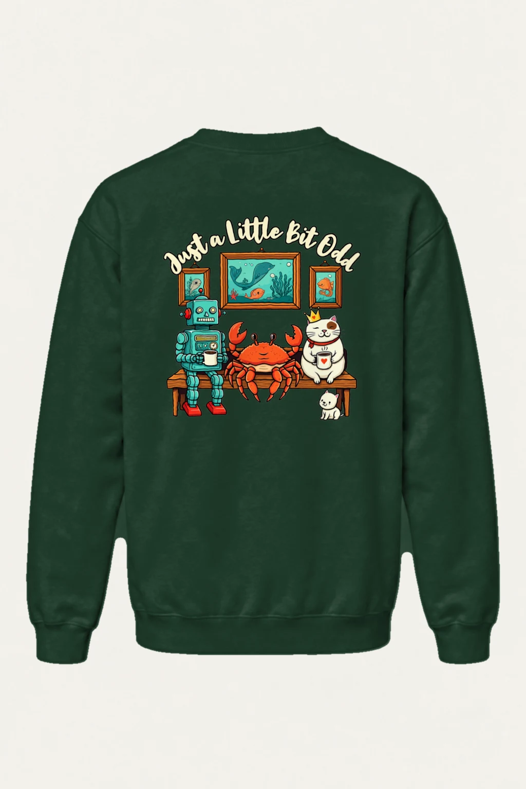 "Just A Little Bit Odd" Heavy Blend Unisex Crewneck Sweatshirt | Gildan 18000