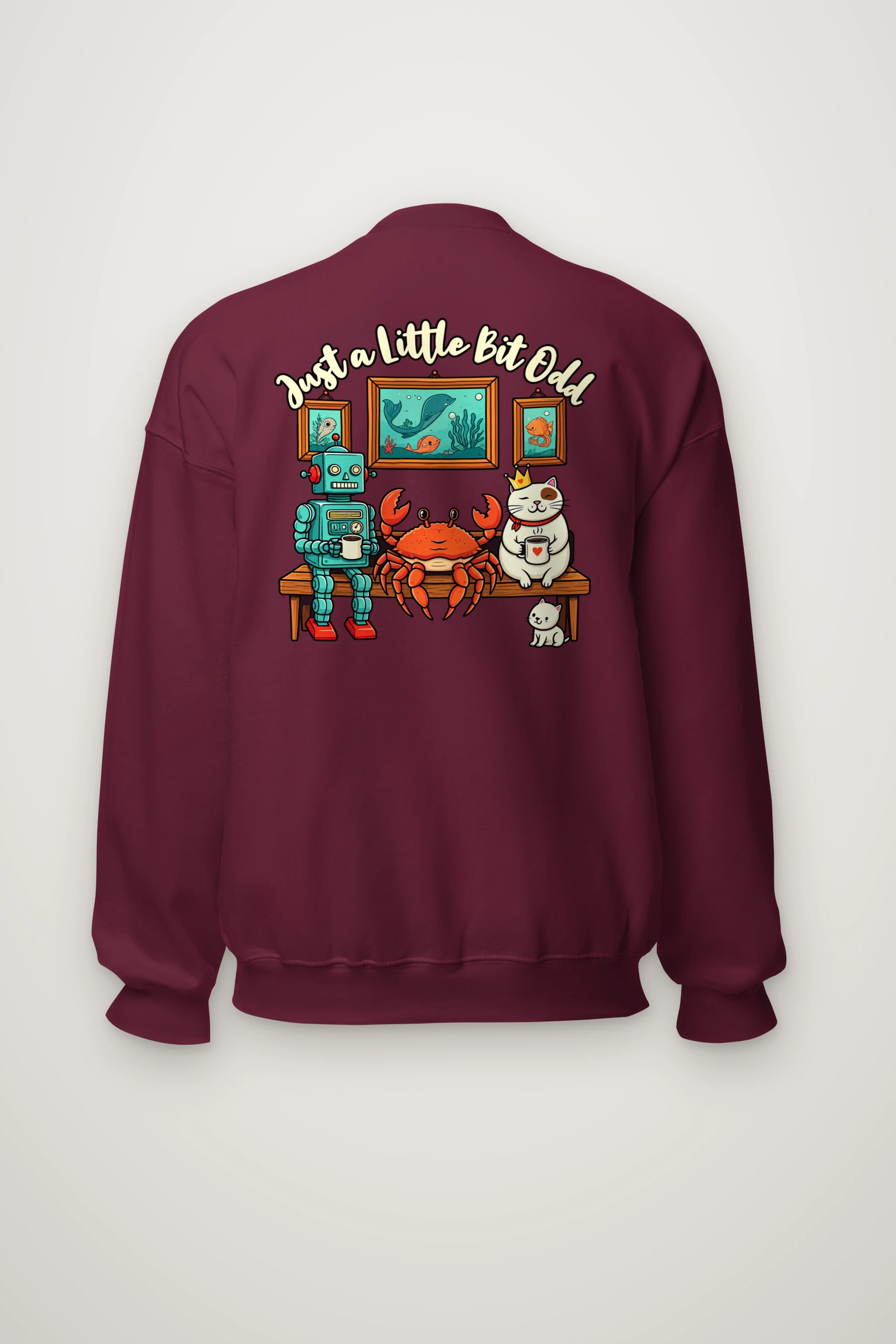 "Just A Little Bit Odd" Heavy Blend Unisex Crewneck Sweatshirt