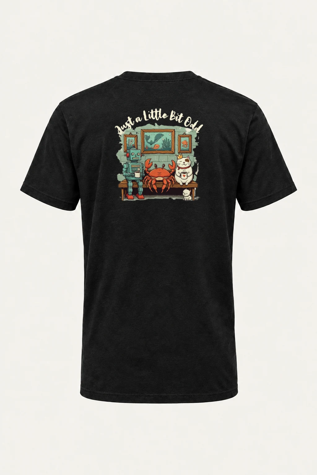 "Just A Little Ocean" Heavyweight Unisex Crewneck T-shirt | Gildan 5000