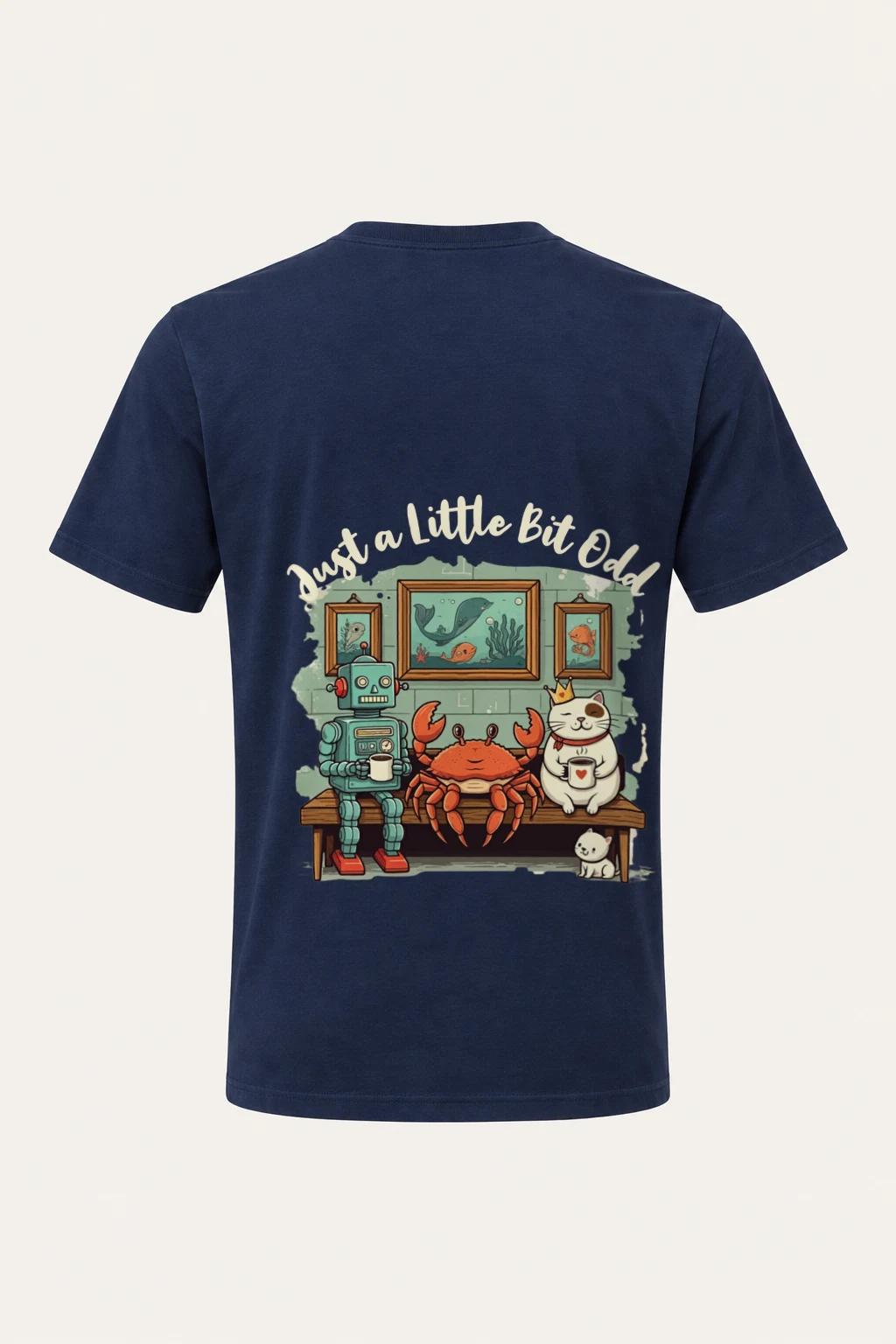 "Just A Little Ocean" Heavyweight Unisex Crewneck T-shirt | Gildan 5000