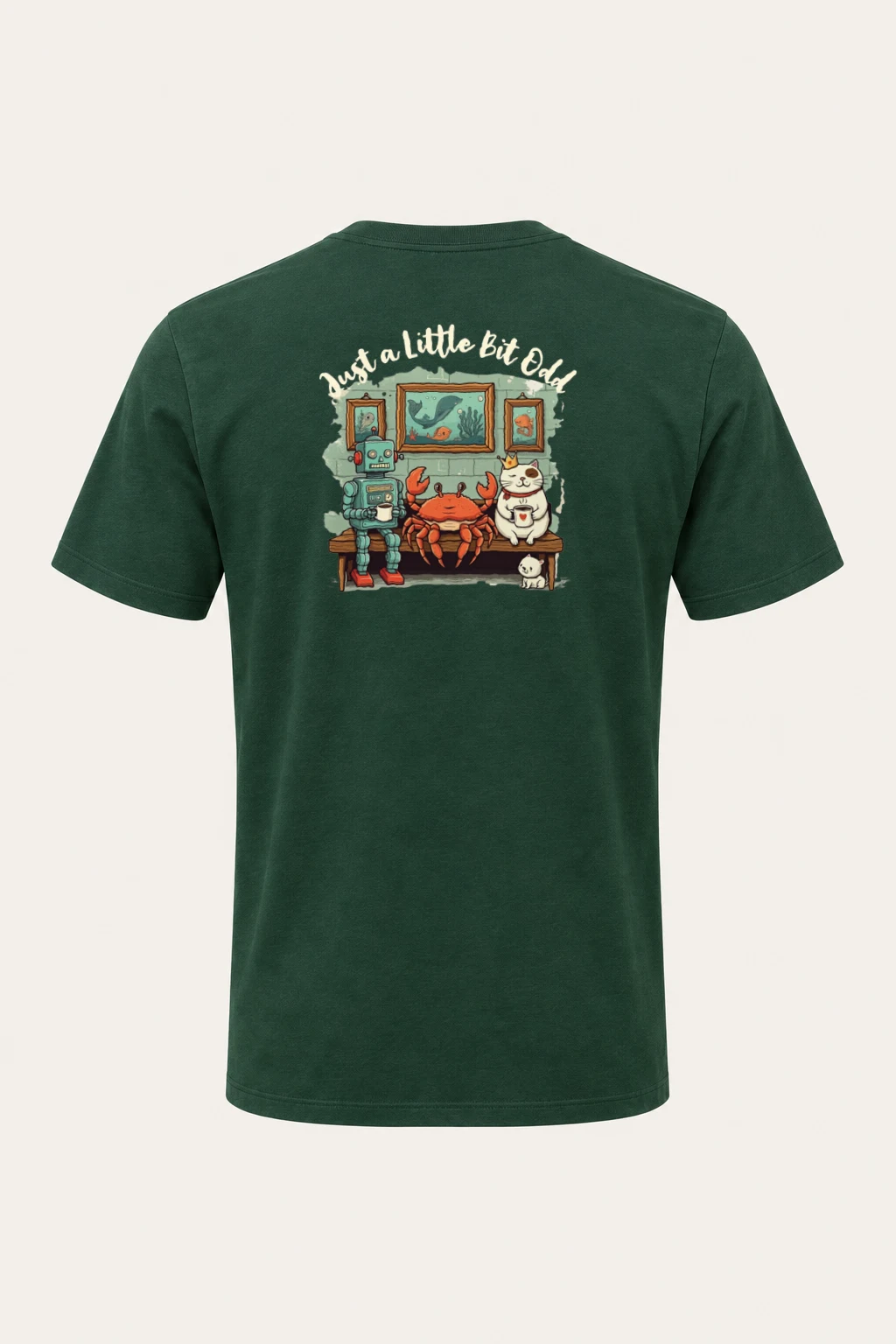 "Just A Little Ocean" Heavyweight Unisex Crewneck T-shirt | Gildan 5000