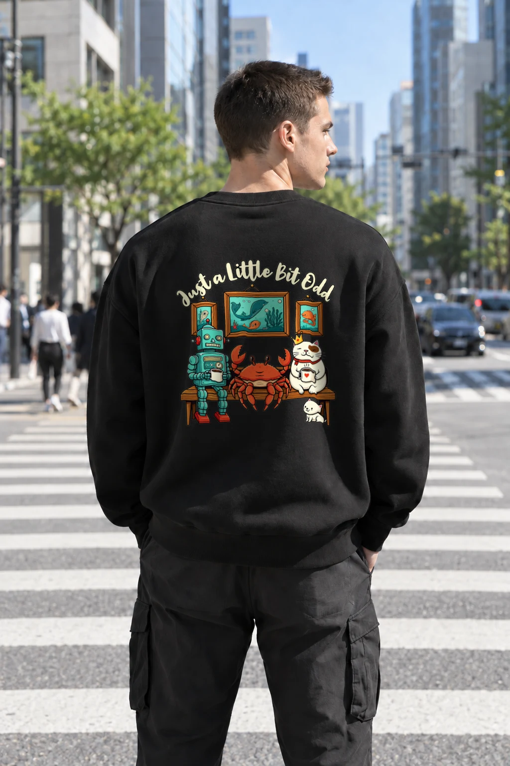 "Just A Little Odd" Heavy Blend Unisex Crewneck Sweatshirt | Gildan 18000