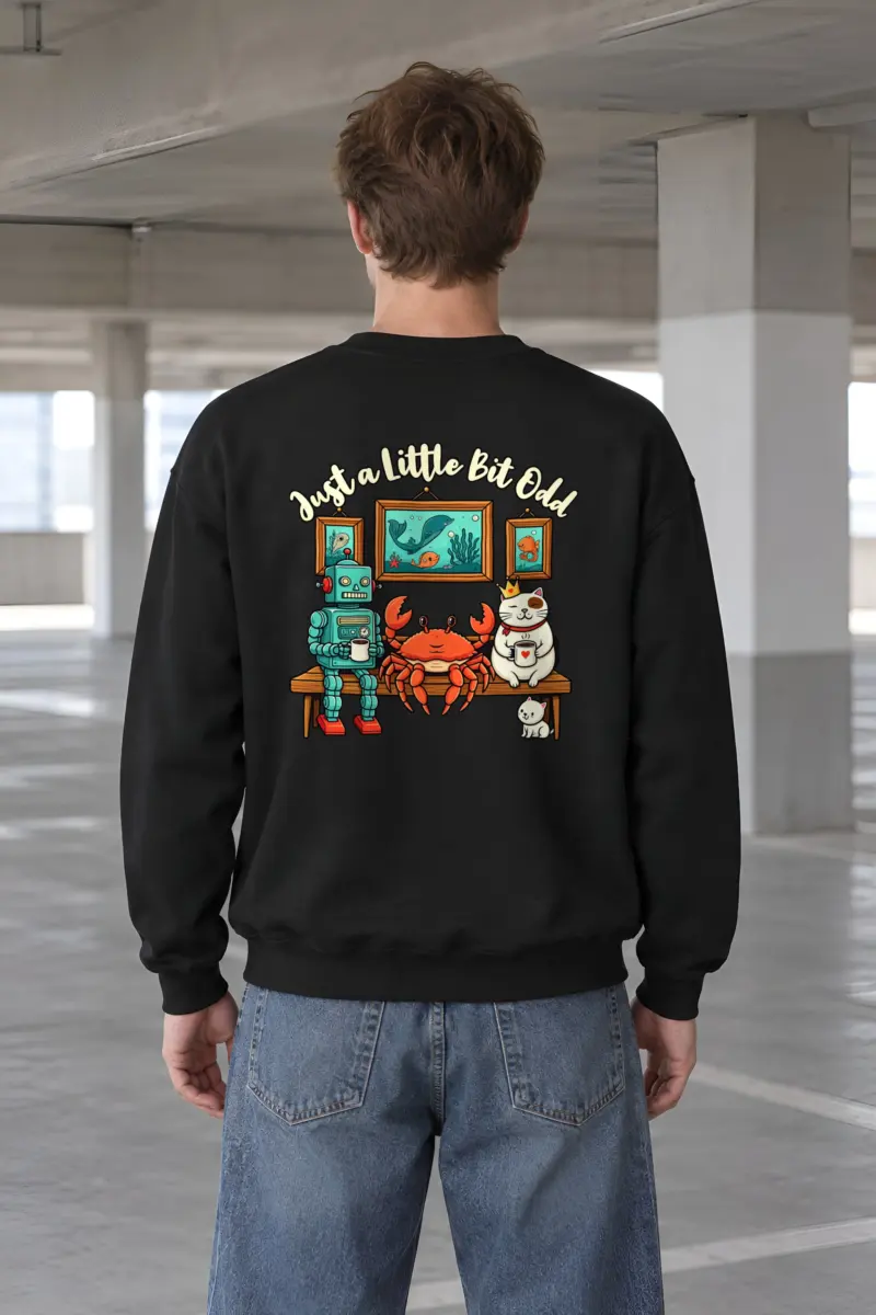 "Just A Little Odd" Heavy Blend Unisex Crewneck Sweatshirt