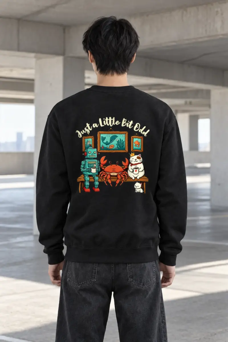 "Just A Little Odd" Heavy Blend Unisex Crewneck Sweatshirt | Gildan 18000