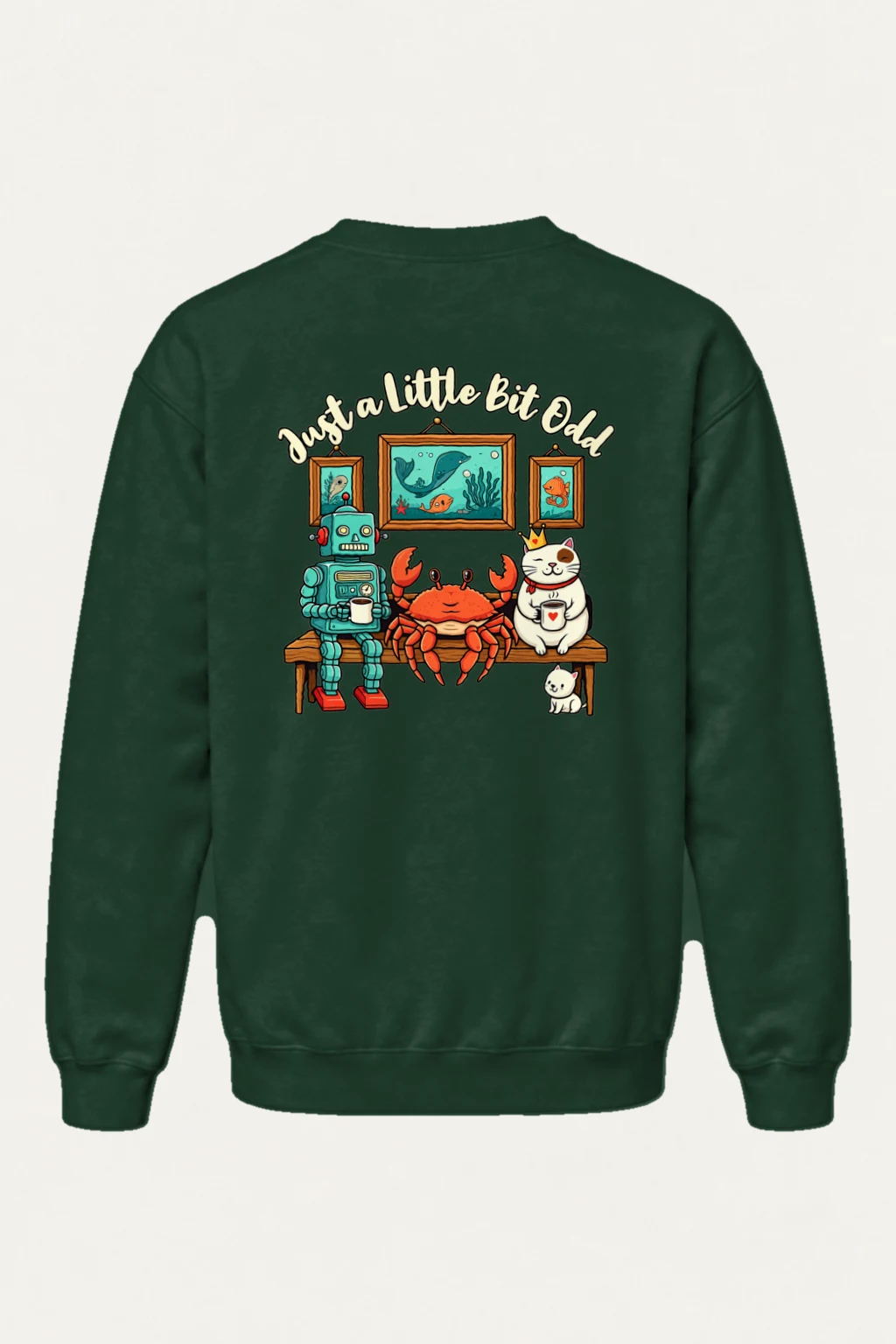"Just A Little Odd" Heavy Blend Unisex Crewneck Sweatshirt | Gildan 18000