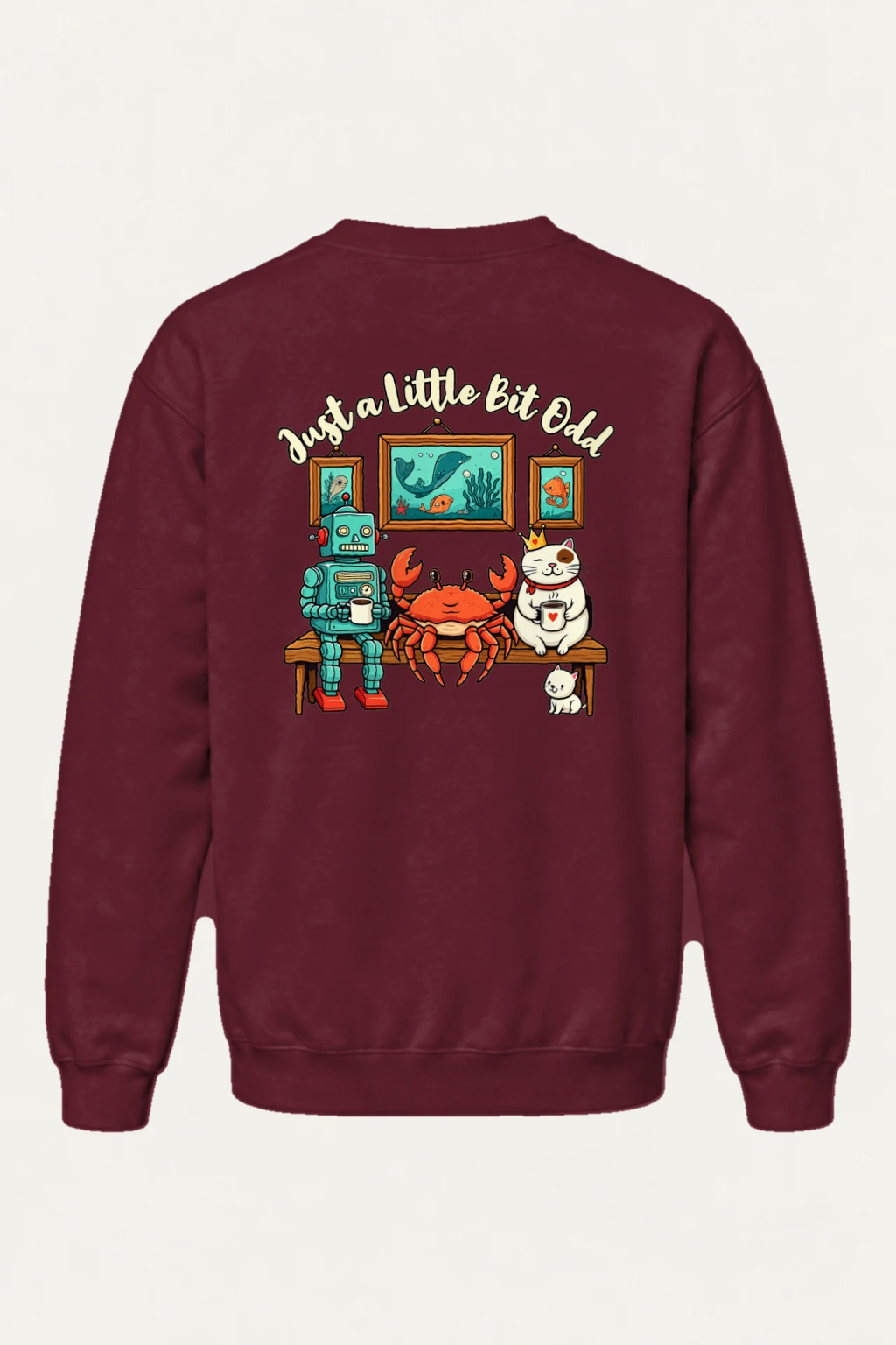 "Just A Little Odd" Heavy Blend Unisex Crewneck Sweatshirt | Gildan 18000
