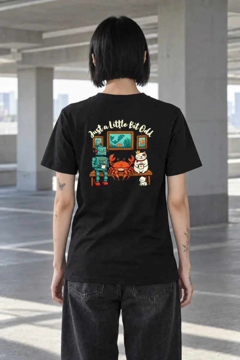"Just A Little Odd" Heavyweight Unisex Crewneck T-shirt