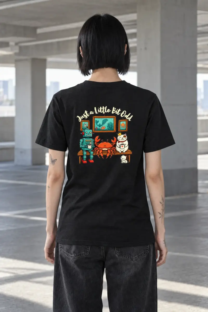 "Just A Little Odd" Heavyweight Unisex Crewneck T-shirt