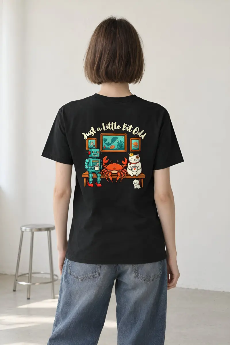 "Just A Little Odd" Heavyweight Unisex Crewneck T-shirt