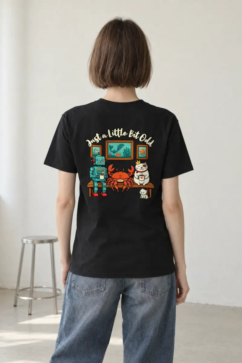 "Just A Little Odd" Heavyweight Unisex Crewneck T-shirt
