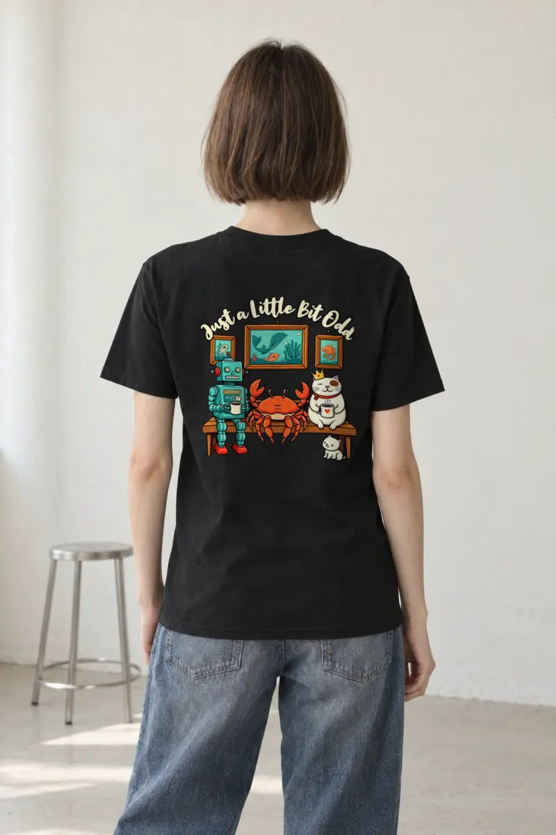 "Just A Little Odd" Heavyweight Unisex Crewneck T-shirt