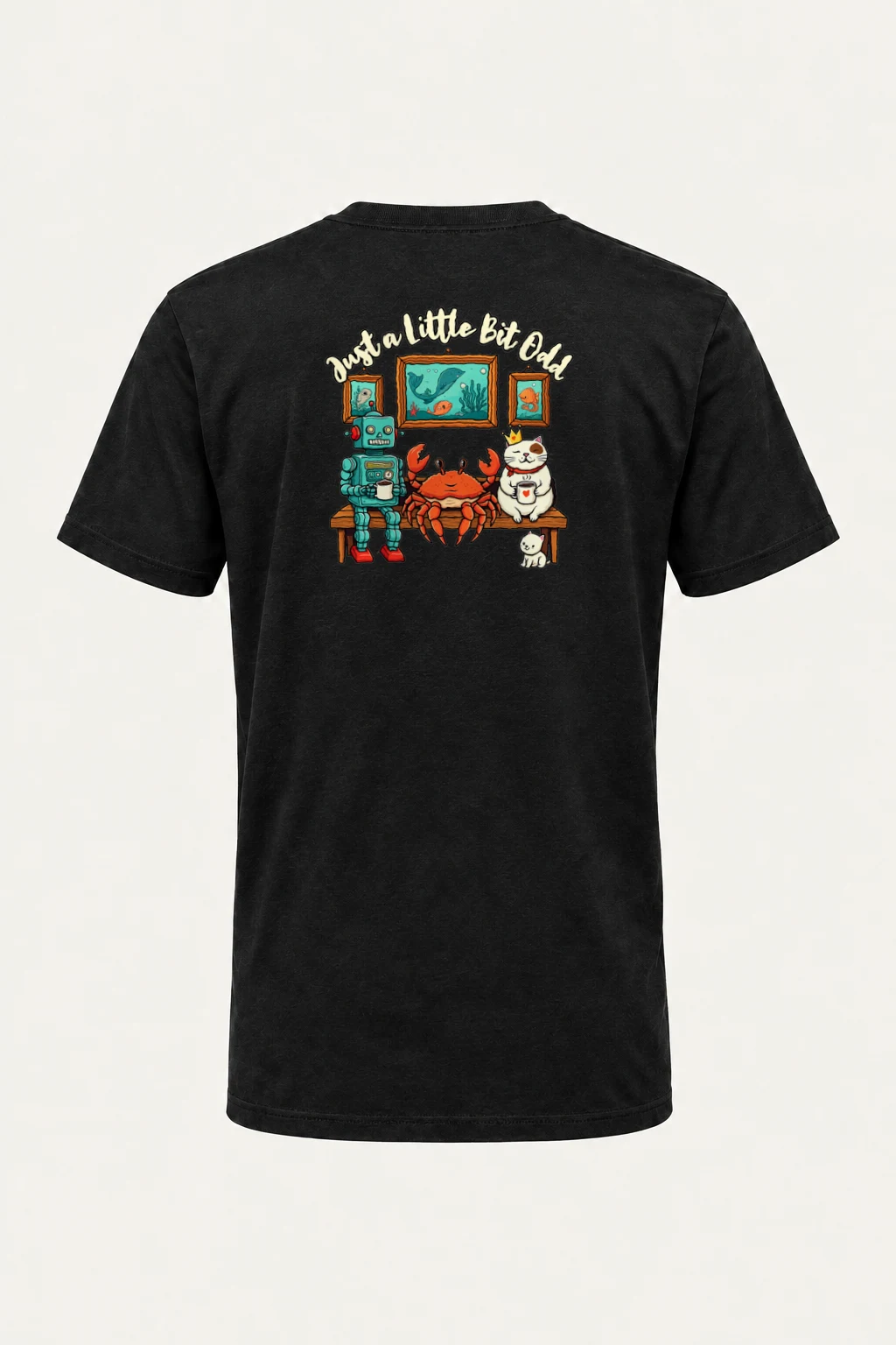 "Just A Little Odd" Heavyweight Unisex Crewneck T-shirt | Gildan 5000