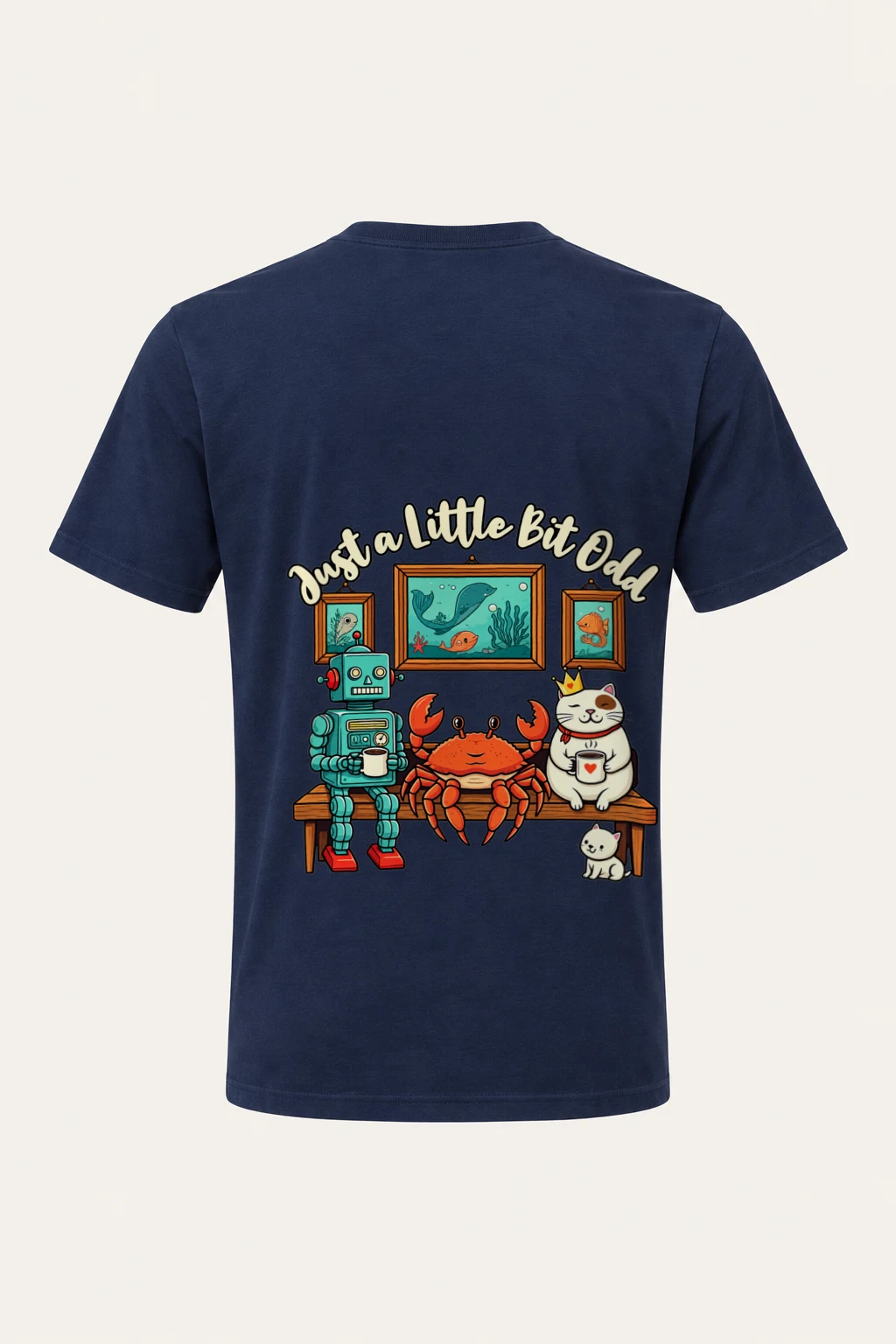 "Just A Little Odd" Heavyweight Unisex Crewneck T-shirt | Gildan 5000