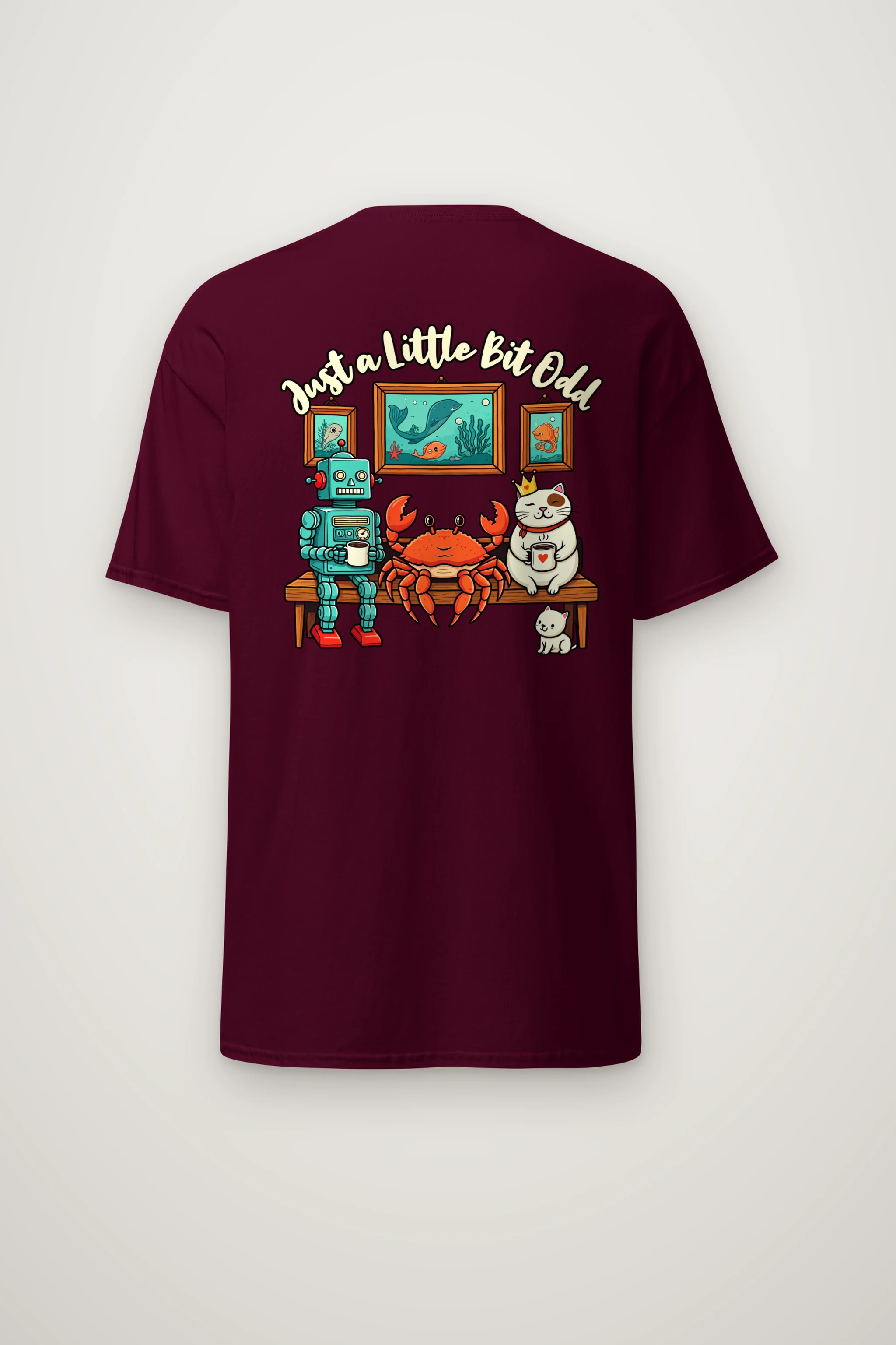"Just A Little Odd" Heavyweight Unisex Crewneck T-shirt