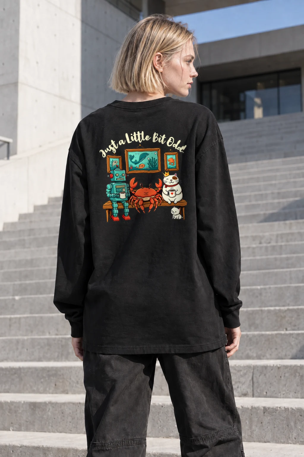 "Just A Little Odd" Unisex Longsleeve T-shirt | Gildan 2400