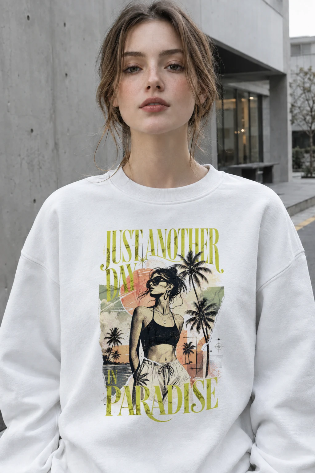 "Just Another Day" Heavy Blend Unisex Crewneck Sweatshirt | Gildan 18000