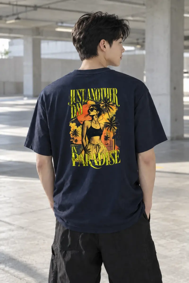 "Just Another Day" Heavyweight Unisex Crewneck T-shirt | Gildan 5000