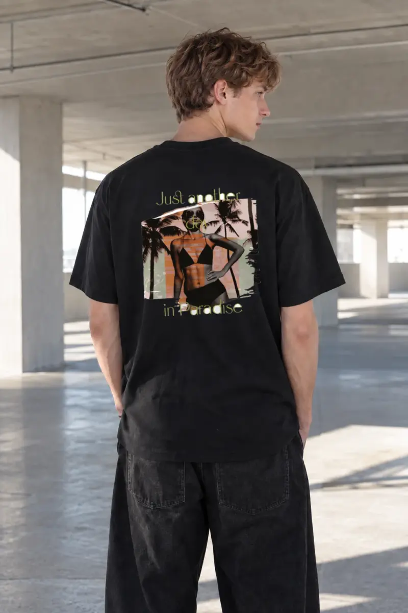 "Just Another Day" Heavyweight Unisex Crewneck T-shirt | Gildan 5000