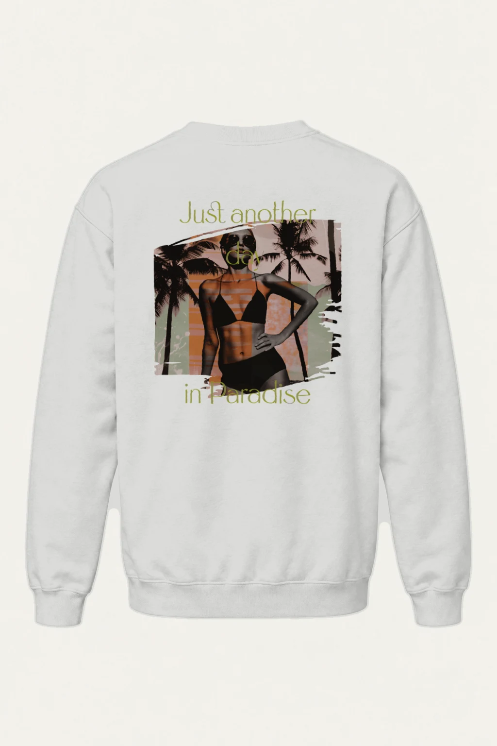 "Just Another Day In Paradise" Heavy Blend Unisex Crewneck Sweatshirt | Gildan 18000