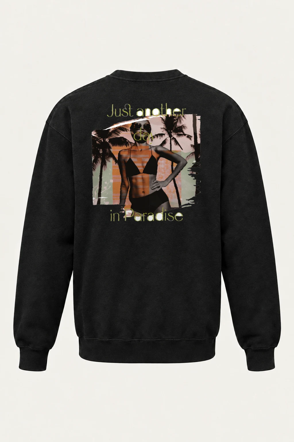 "Just Another Day In Paradise" Heavy Blend Unisex Crewneck Sweatshirt | Gildan 18000