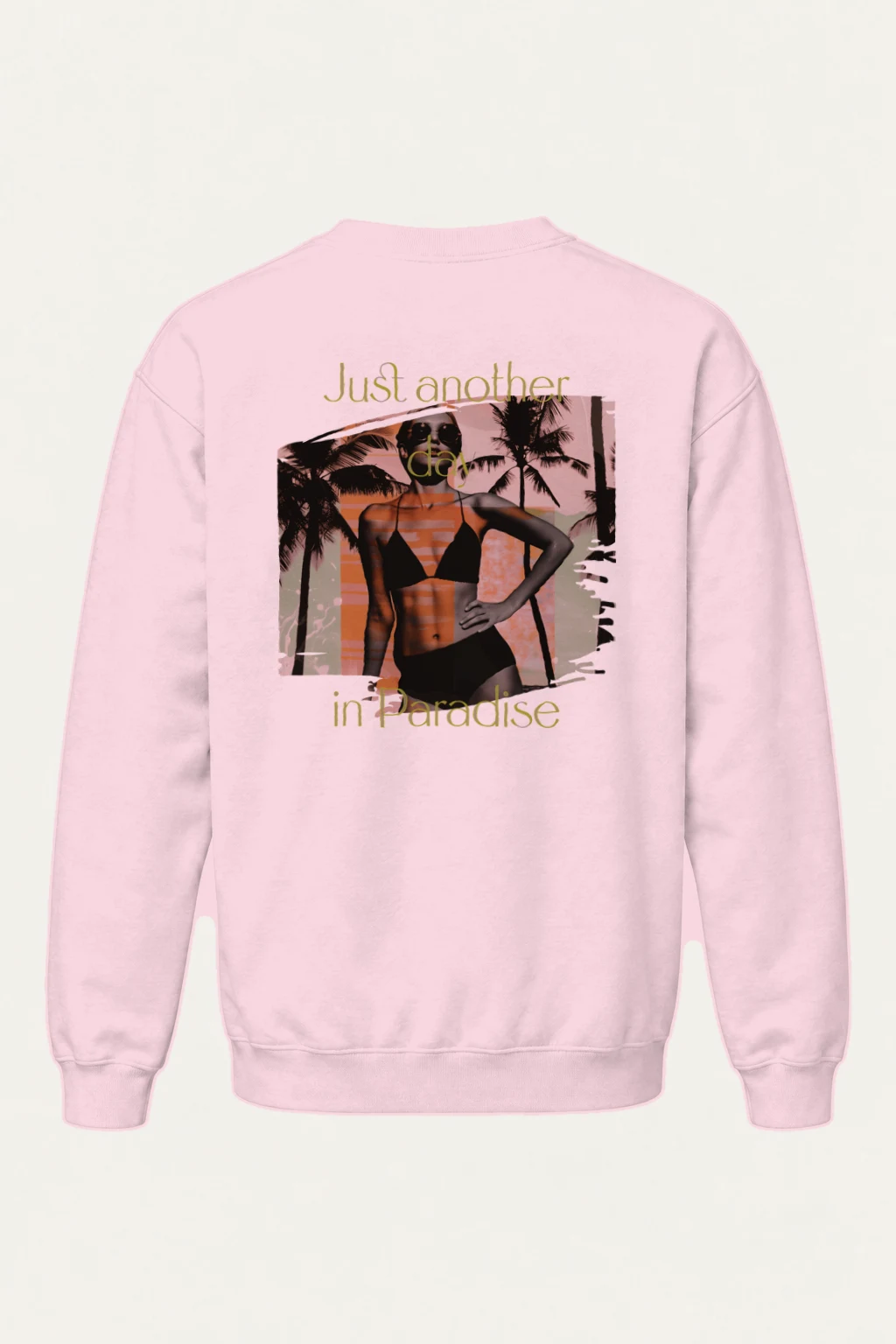 "Just Another Day In Paradise" Heavy Blend Unisex Crewneck Sweatshirt | Gildan 18000