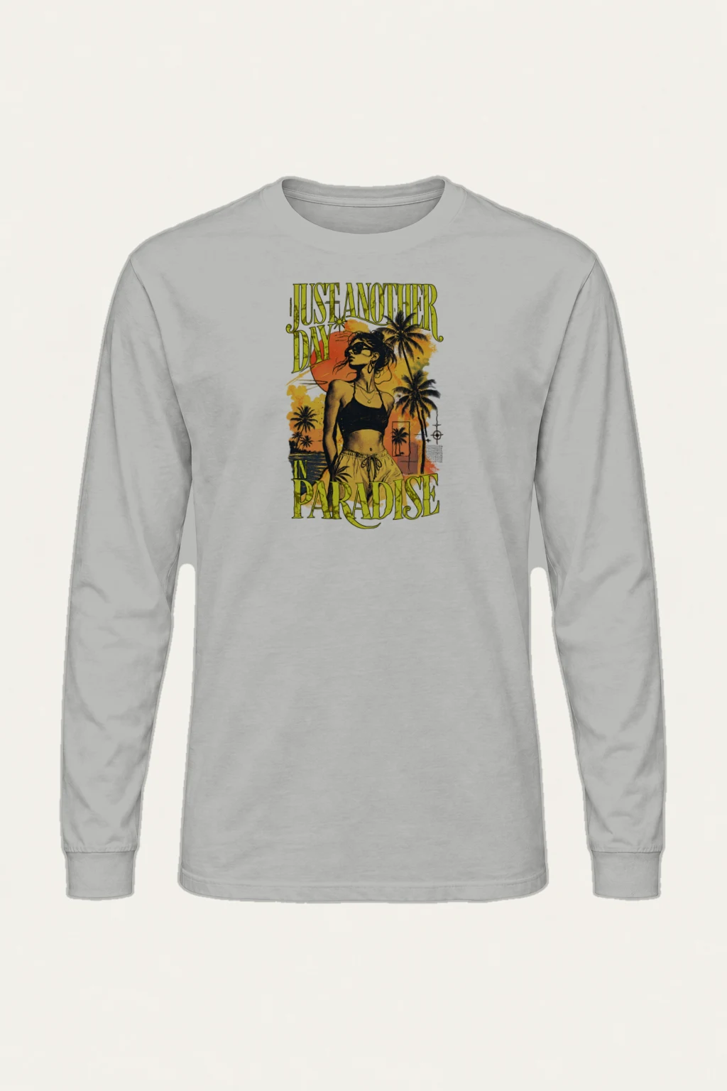 "Just Another Day In Paradise" Unisex Longsleeve T-shirt | Gildan 2400