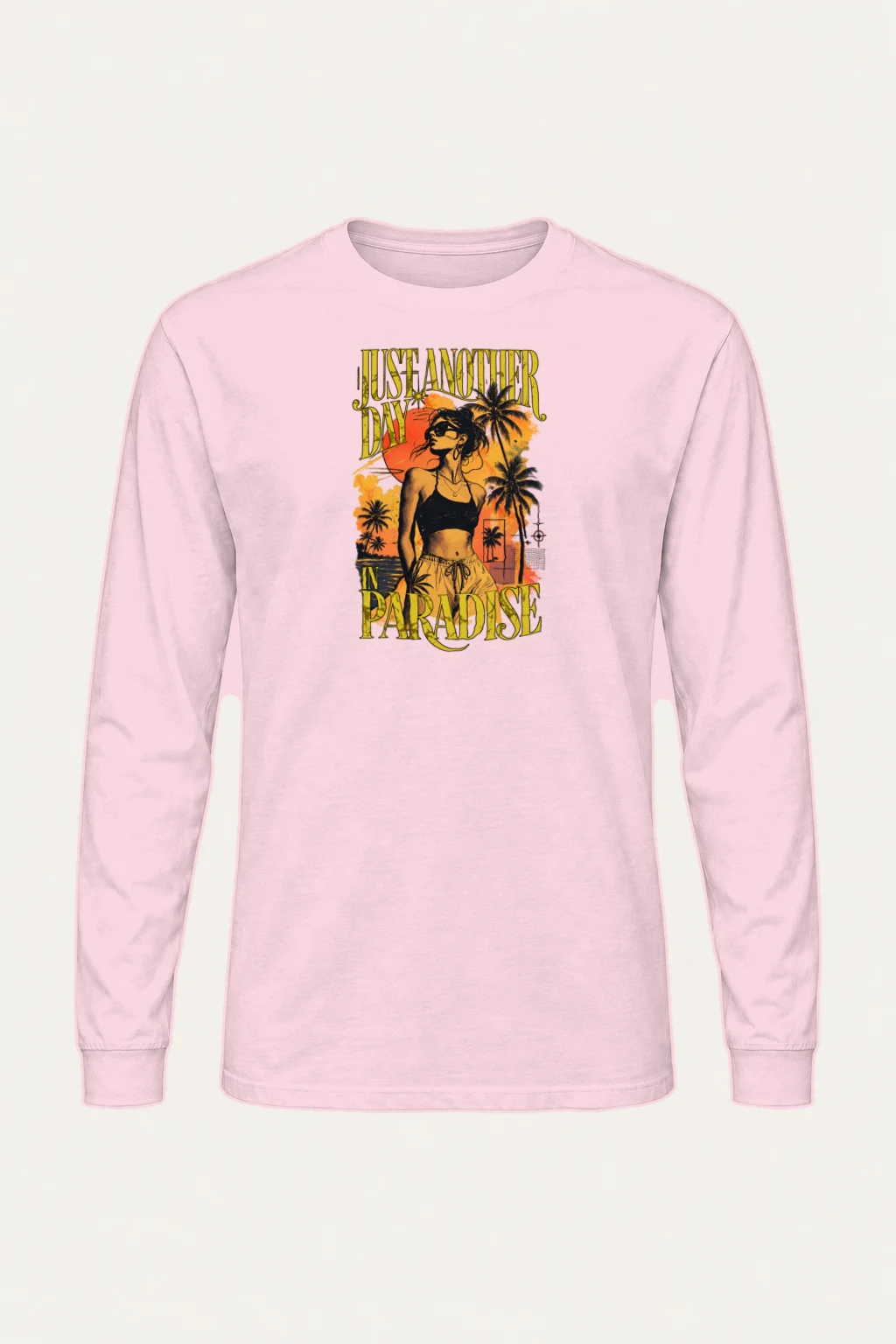 "Just Another Day In Paradise" Unisex Longsleeve T-shirt | Gildan 2400
