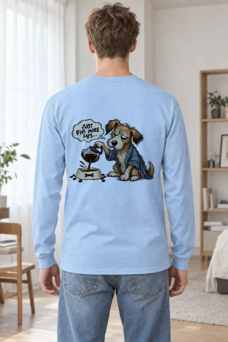 "Just Five More Sips" Unisex Longsleeve T-shirt | Gildan 2400