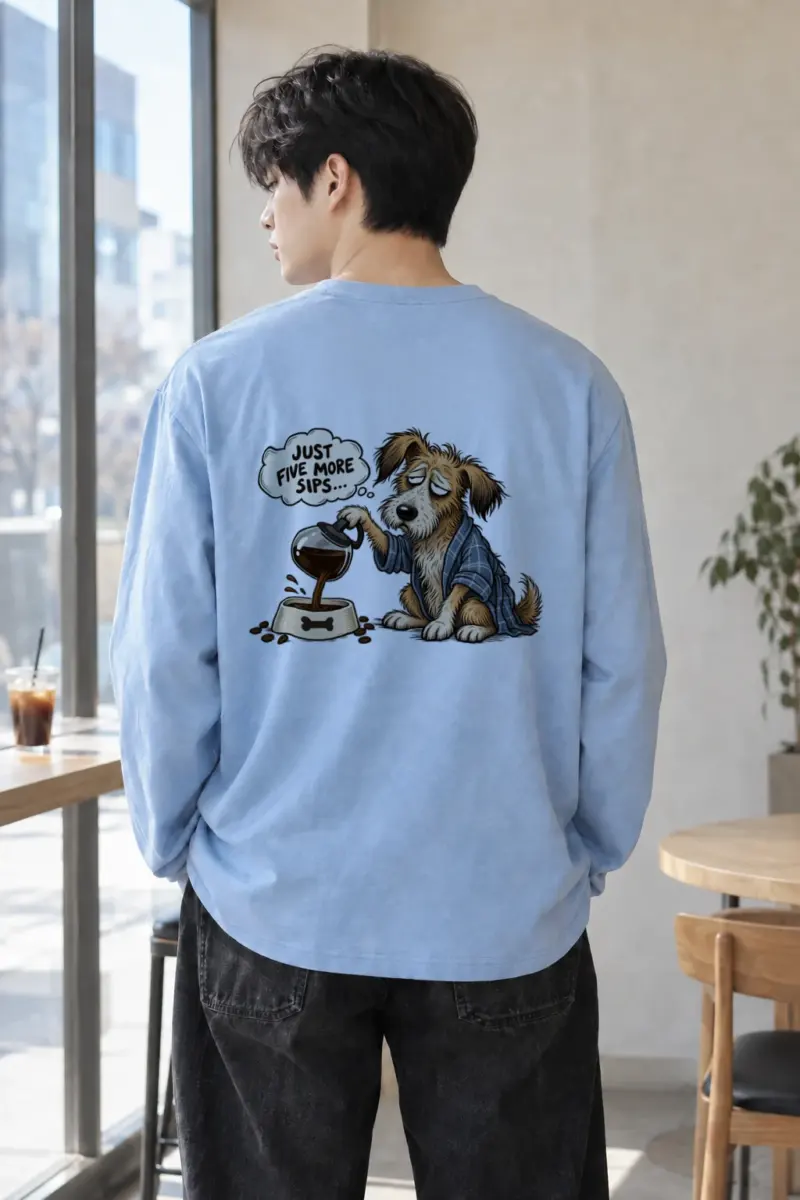 "Just Five More Sips" Unisex Longsleeve T-shirt | Gildan 2400
