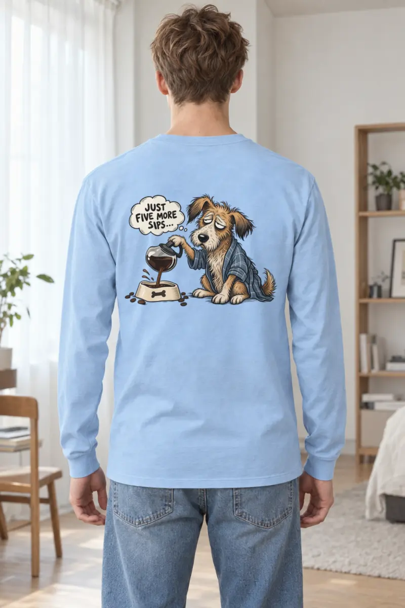 "Just Five More Sips" Unisex Longsleeve T-shirt