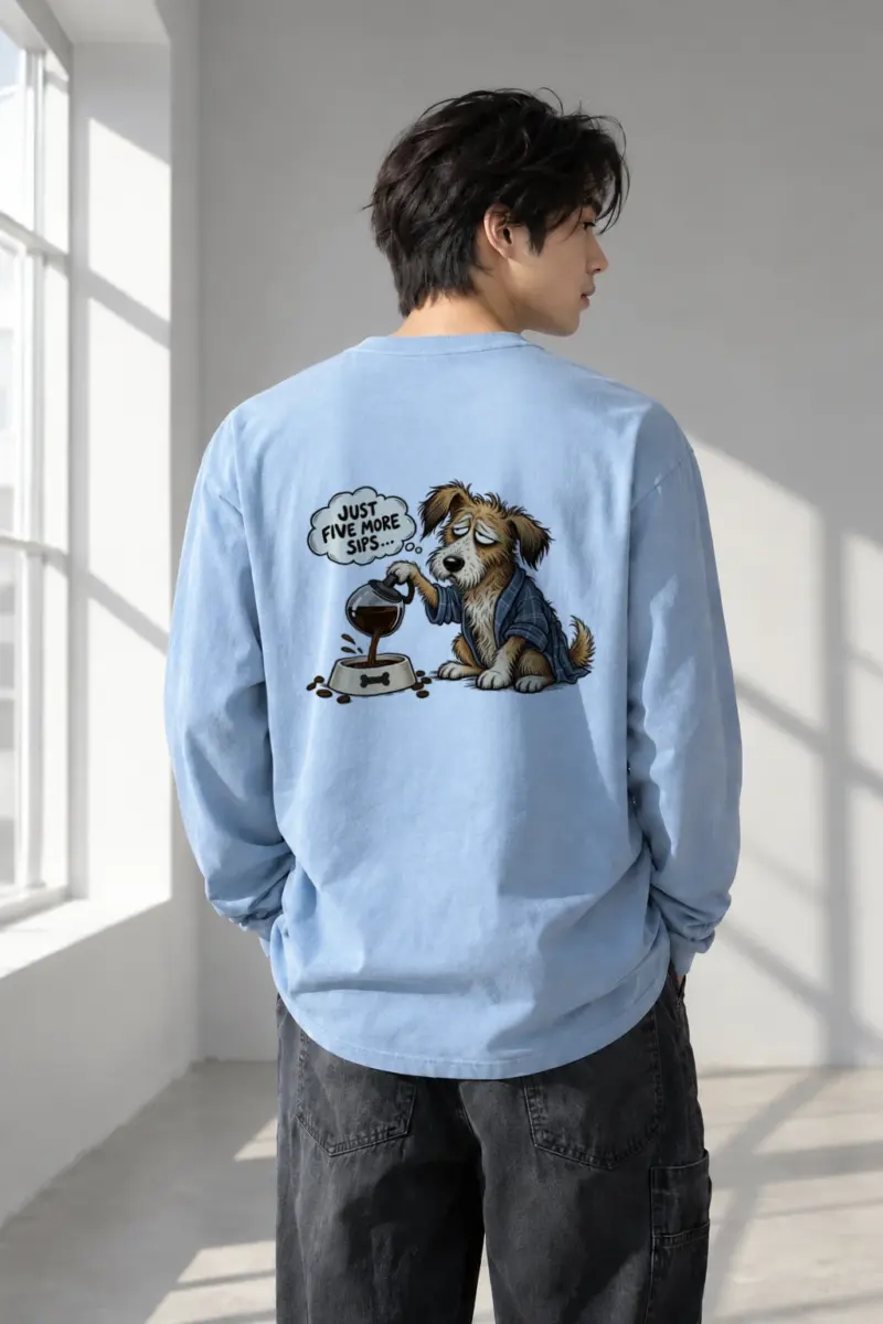 "Just Five More Sips" Unisex Longsleeve T-shirt | Gildan 2400