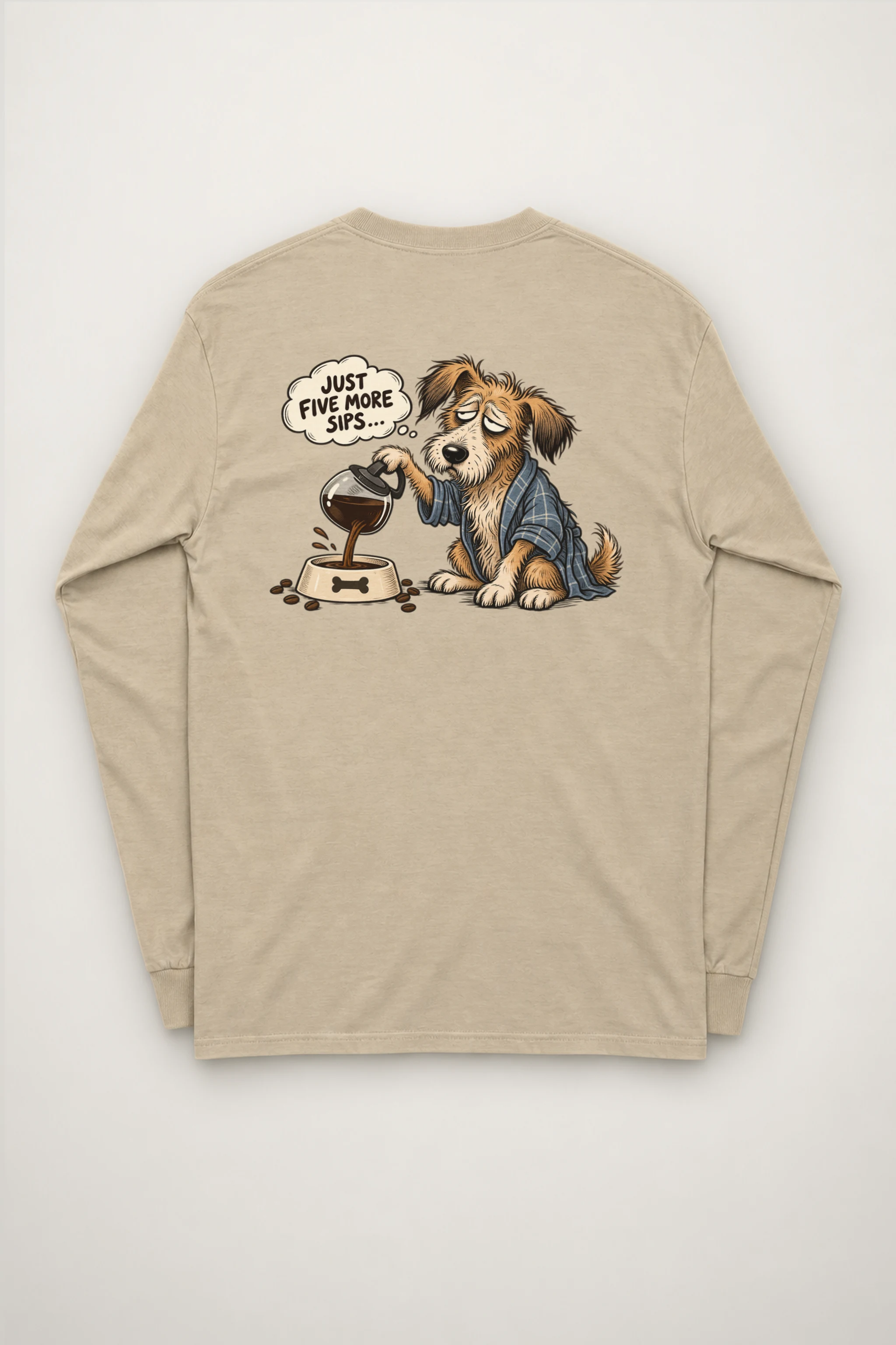 "Just Five More Sips" Unisex Longsleeve T-shirt